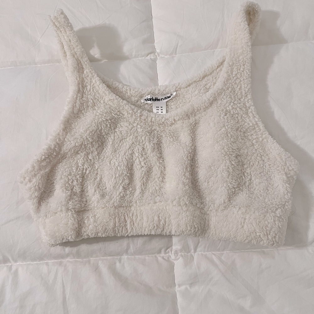 Fluffy crop top